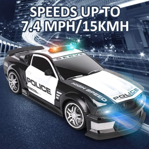  ماشین کنترلی شارژی پلیس Remote Control 1:12 RC Police Patrol Sports Car -اسباب بازی